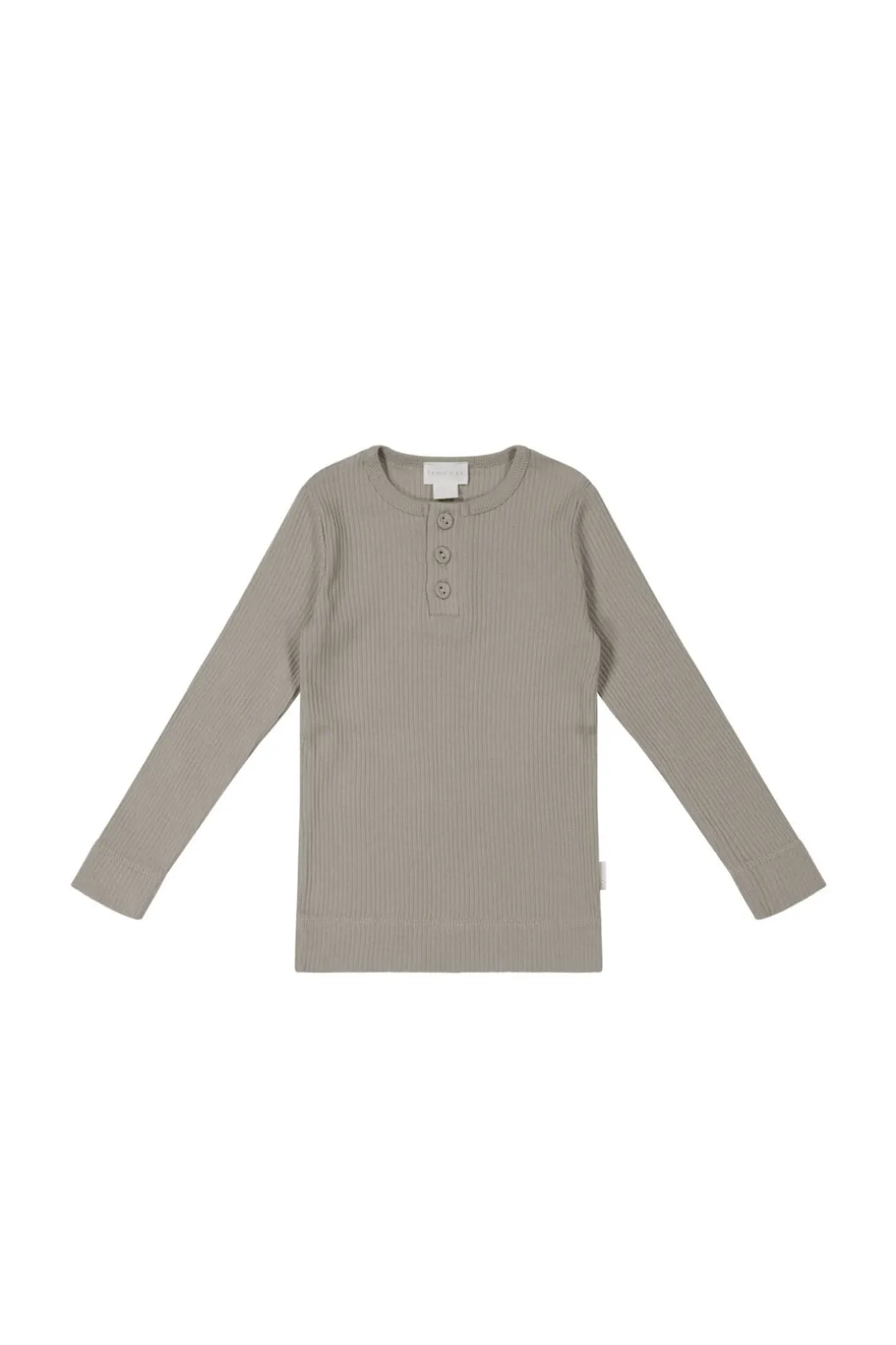 Organic Cotton Modal Long Sleeve Henley - Milford