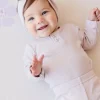 Organic Cotton Modal Long Sleeve Bodysuit - Luna