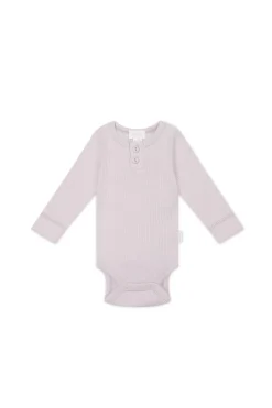 Organic Cotton Modal Long Sleeve Bodysuit - Luna