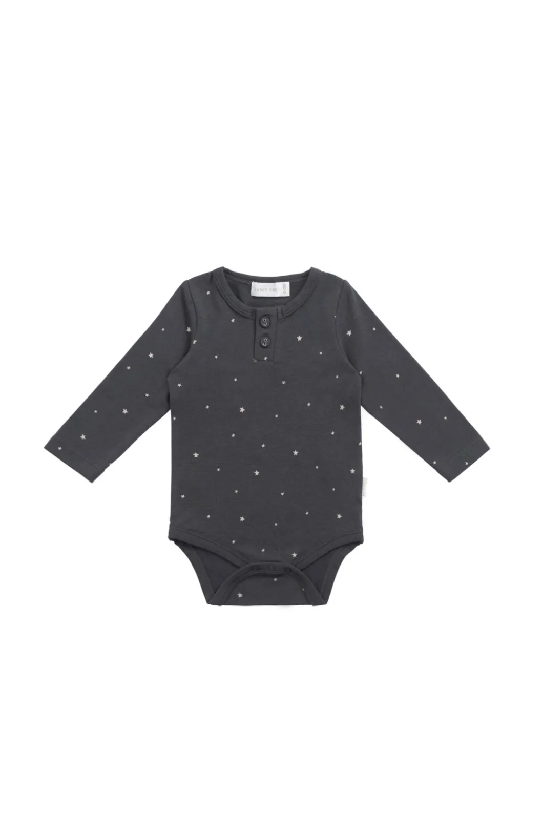 Organic Cotton Modal Long Sleeve Bodysuit - Milky Way Icelandic