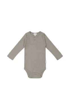 Organic Cotton Modal Long Sleeve Bodysuit - Milford