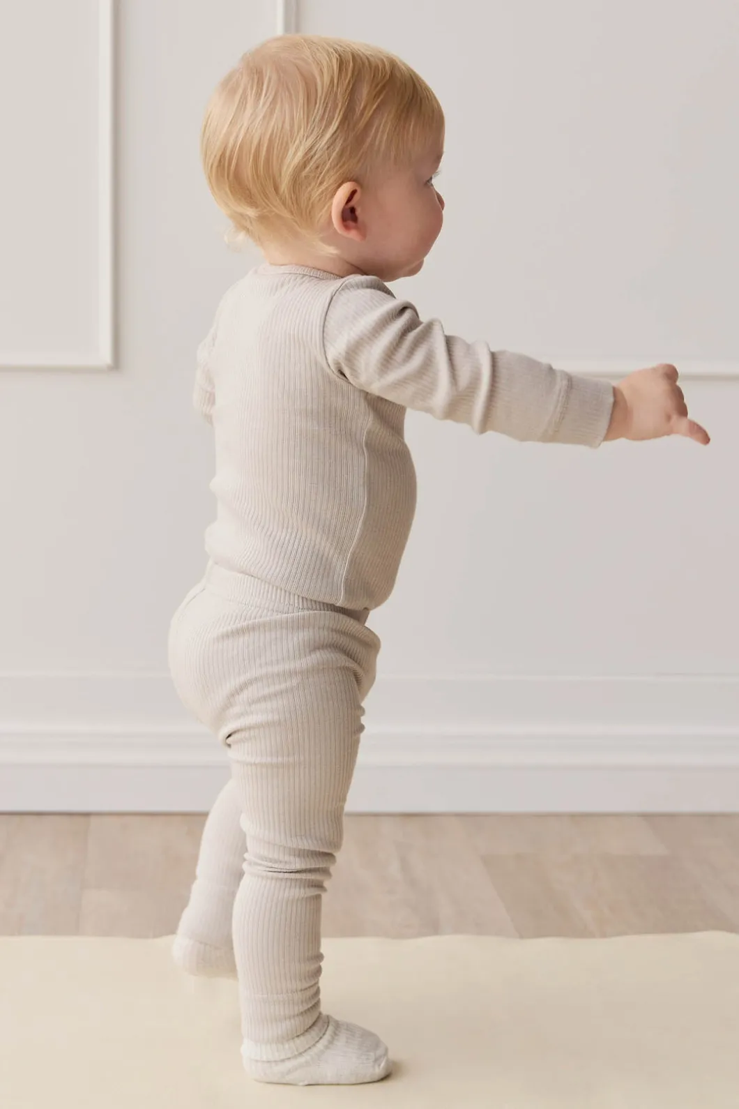 Organic Cotton Modal Long Sleeve Bodysuit - Milford