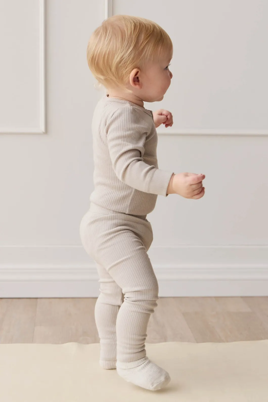Organic Cotton Modal Long Sleeve Bodysuit - Milford