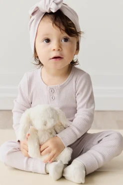 Organic Cotton Modal Long Sleeve Bodysuit - Luna