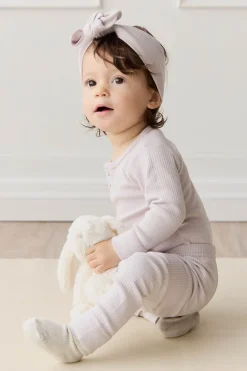 Organic Cotton Modal Long Sleeve Bodysuit - Luna