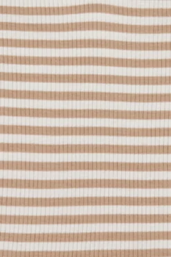 Organic Cotton Modal Long Sleeve Bodysuit - Narrow Stripe Baker/Cloud