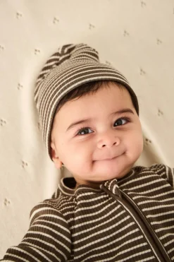 Organic Cotton Modal Marley Beanie - Bear/Cassava