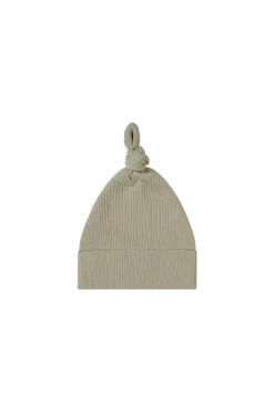 Organic Cotton Modal Marley Beanie - Cashew