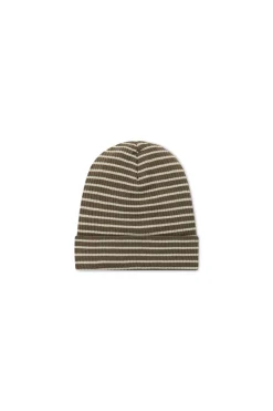 Organic Cotton Modal Marley Beanie - Bear/Cassava