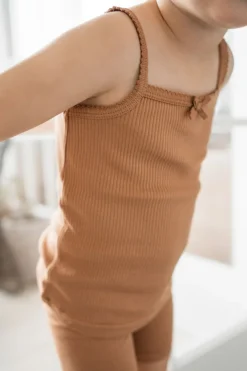 Organic Cotton Modal Singlet - Desert