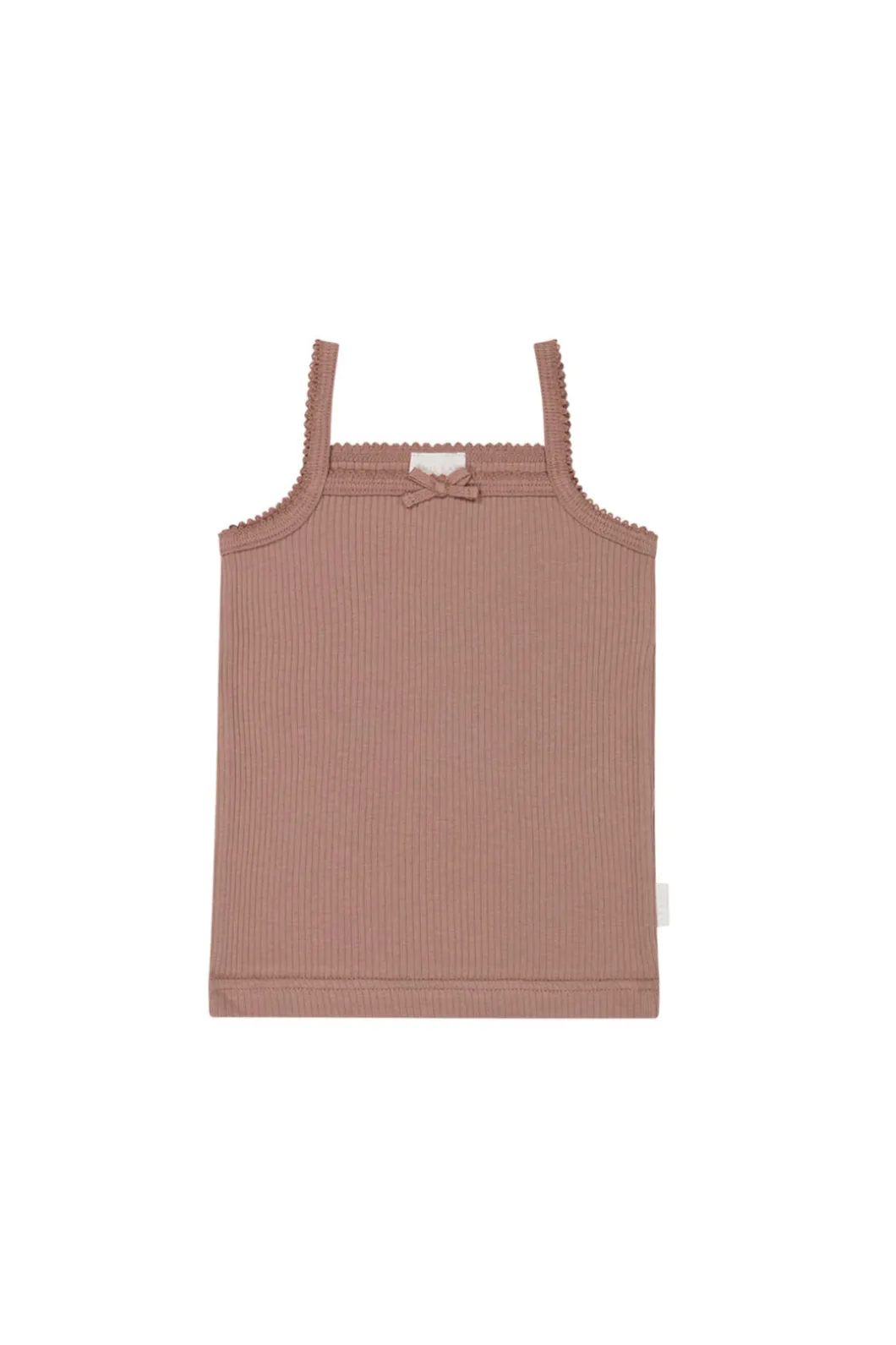 Organic Cotton Modal Singlet - Powder