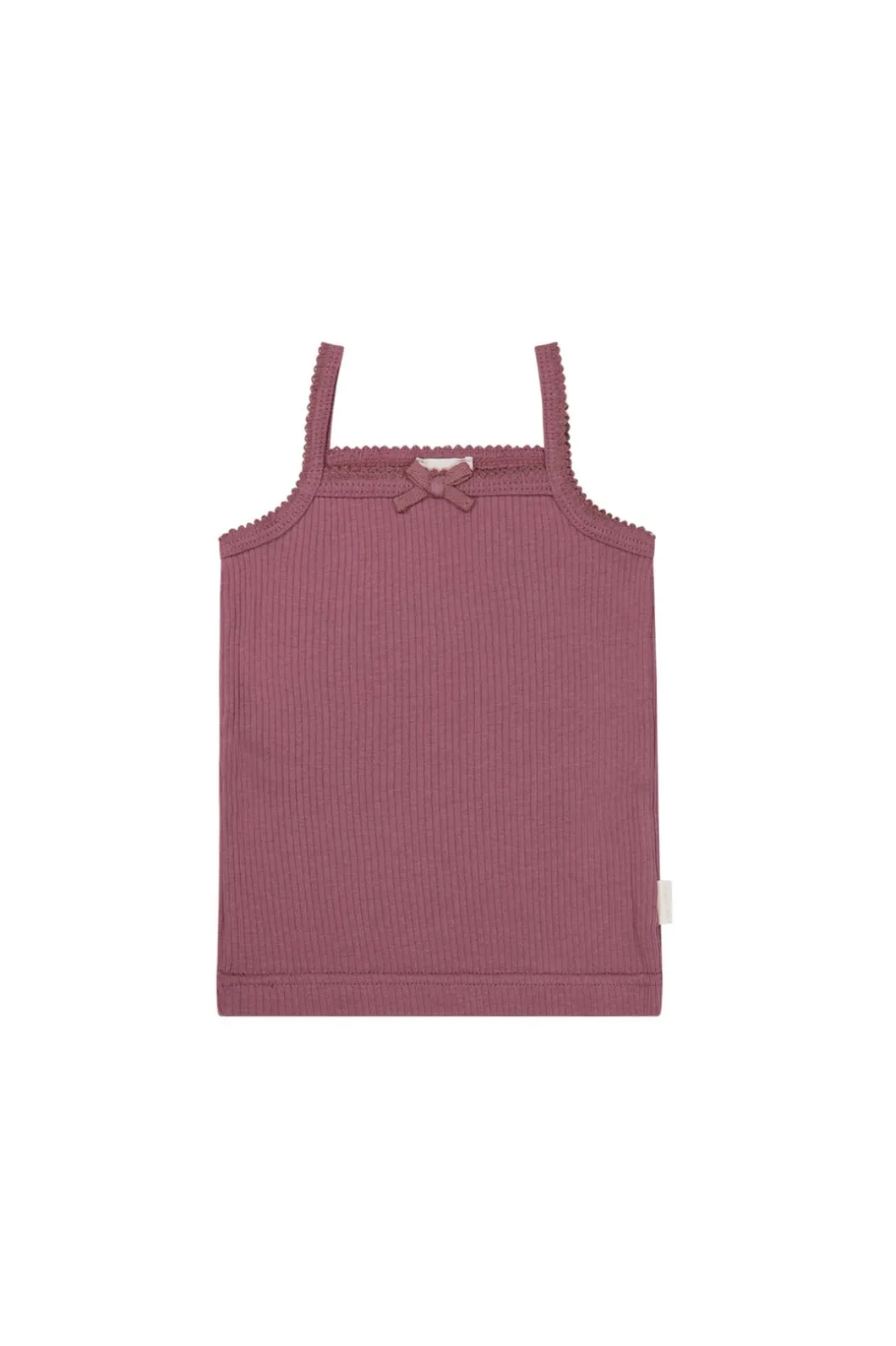 Organic Cotton Modal Singlet - Rosette