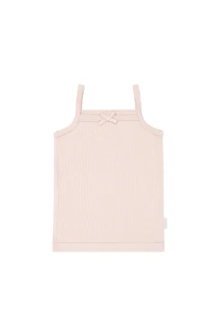 Organic Cotton Modal Singlet - Morgan Pink