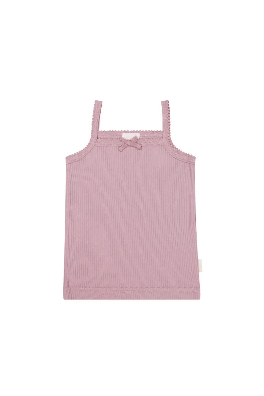 Organic Cotton Modal Singlet - Vintage Violet