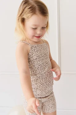 Organic Cotton Modal Singlet - Amber Eggnog