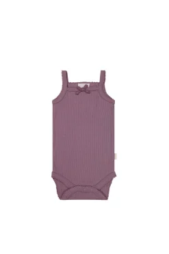 Organic Cotton Modal Singlet Bodysuit - Della
