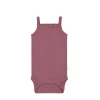 Organic Cotton Modal Singlet Bodysuit - Rosette
