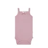 Organic Cotton Modal Singlet Bodysuit - Vintage Violet