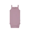 Organic Cotton Modal Singlet Bodysuit - Sweet Mauve