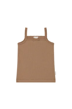 Organic Cotton Modal Singlet - Desert