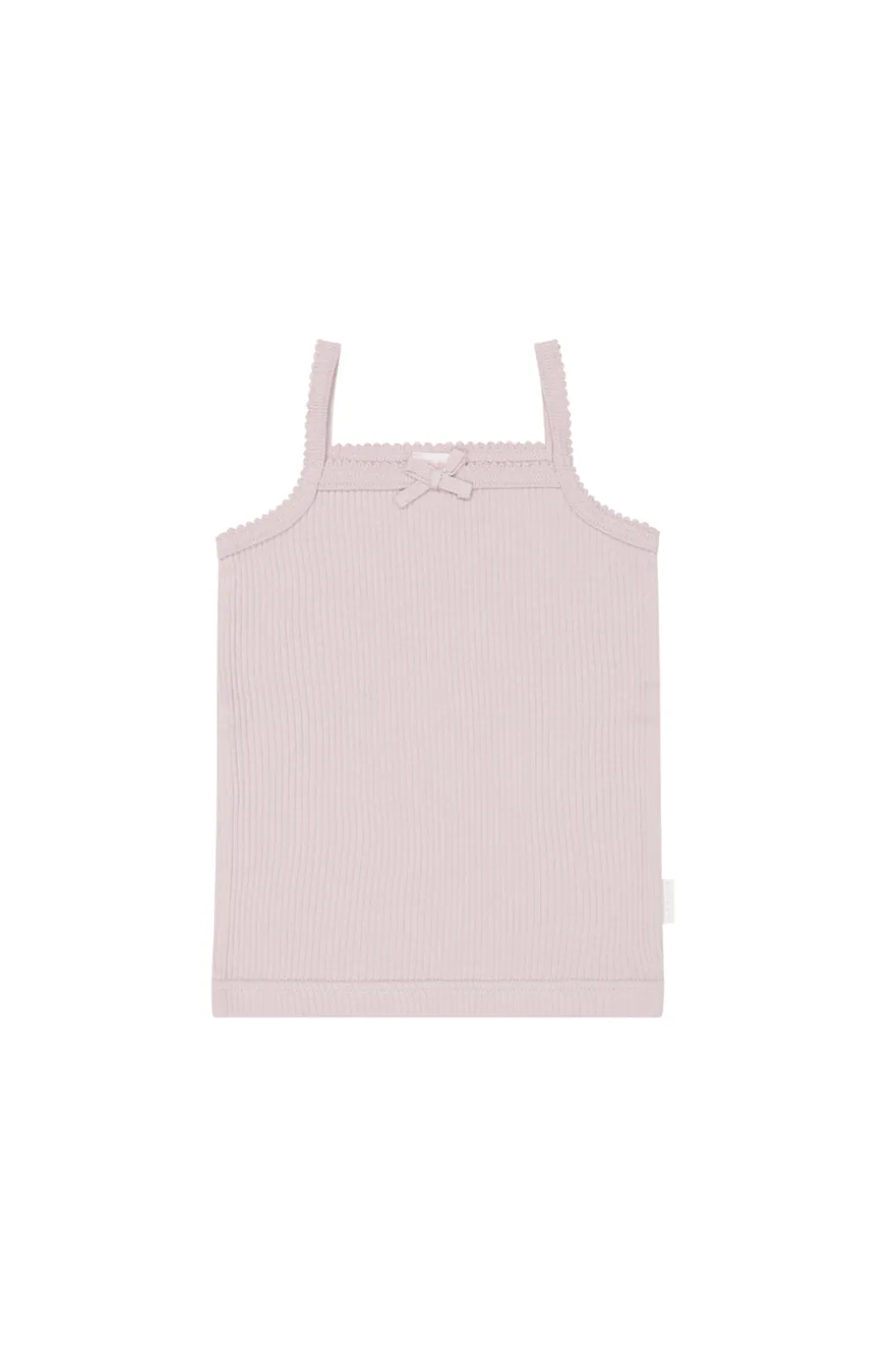 Organic Cotton Modal Singlet - Violet Tint