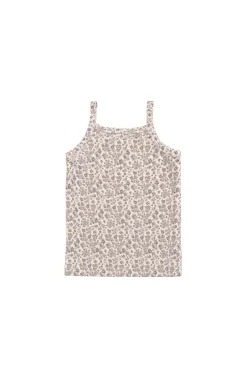 Organic Cotton Modal Singlet - Amber Eggnog