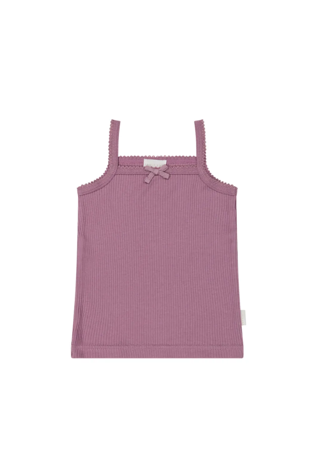 Organic Cotton Modal Singlet - Berry Jam