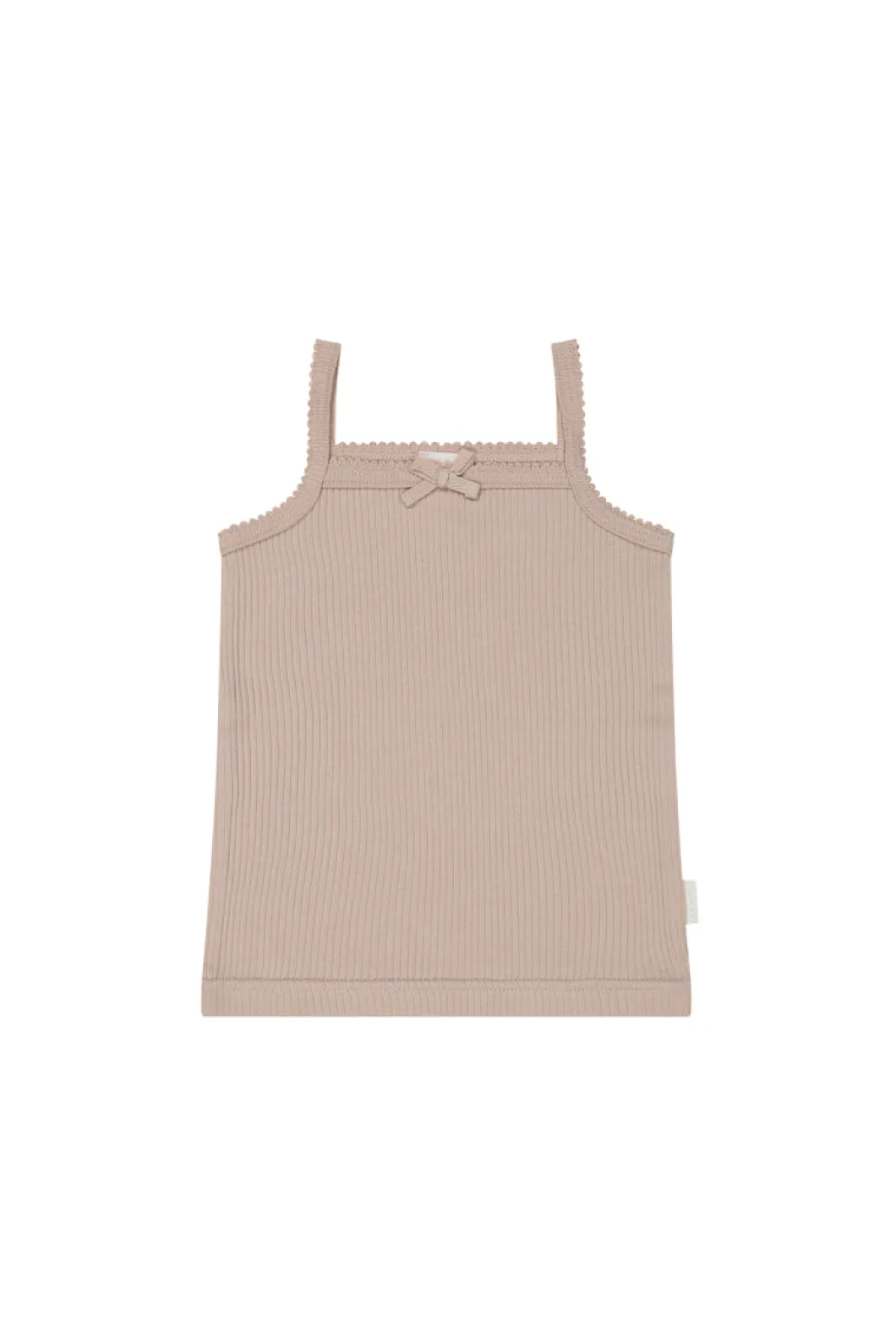 Organic Cotton Modal Singlet - Dusky Rose
