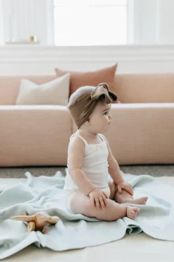 Organic Cotton Modal Singlet Bodysuit  - Milk