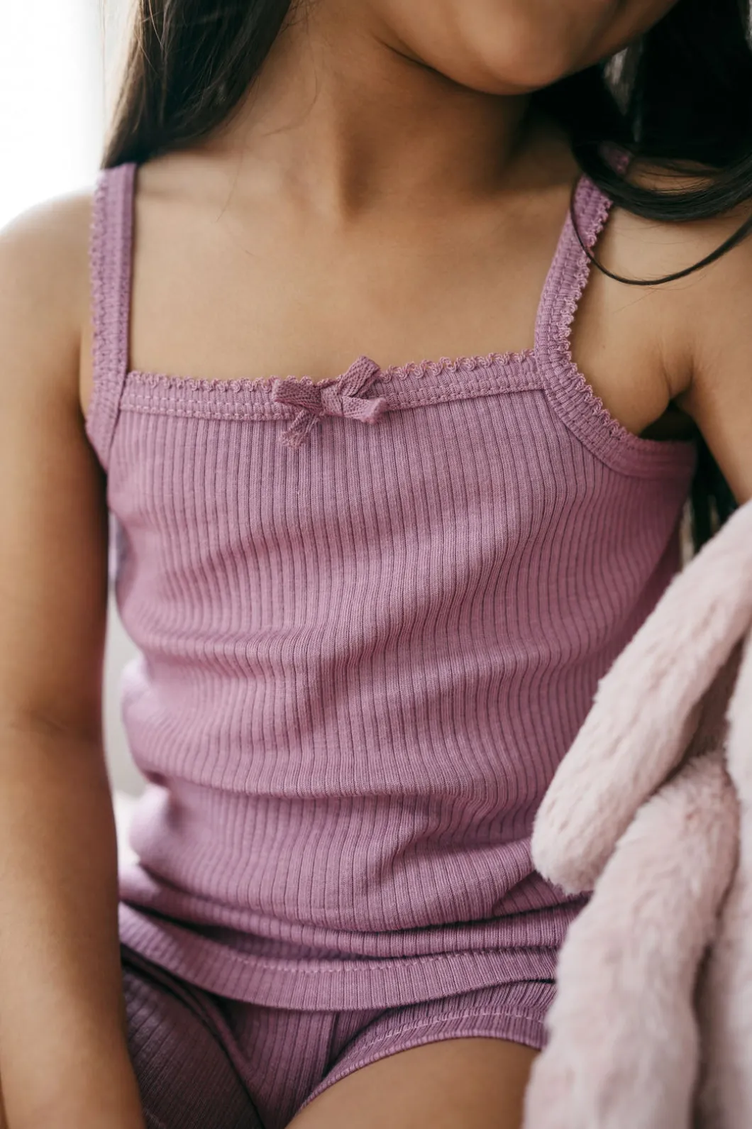 Organic Cotton Modal Singlet - Berry Jam