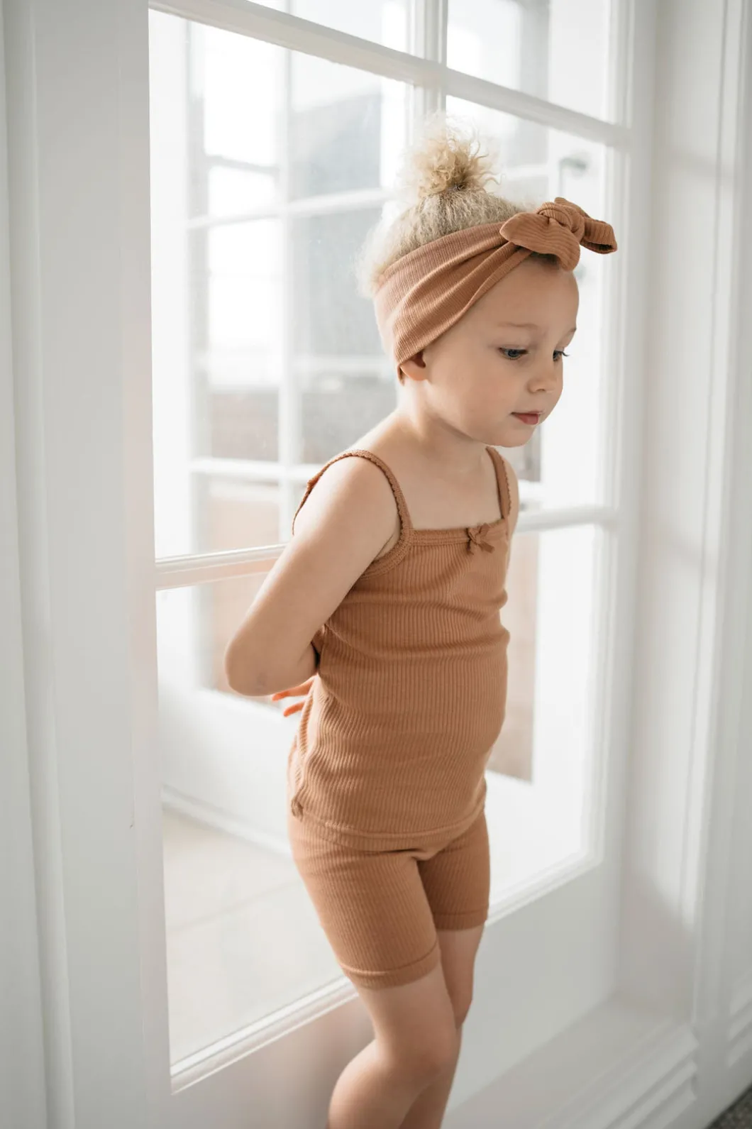 Organic Cotton Modal Singlet - Desert