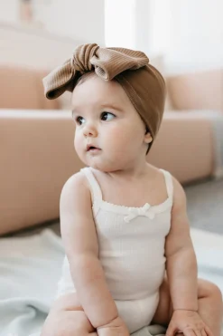 Organic Cotton Modal Singlet Bodysuit  - Milk