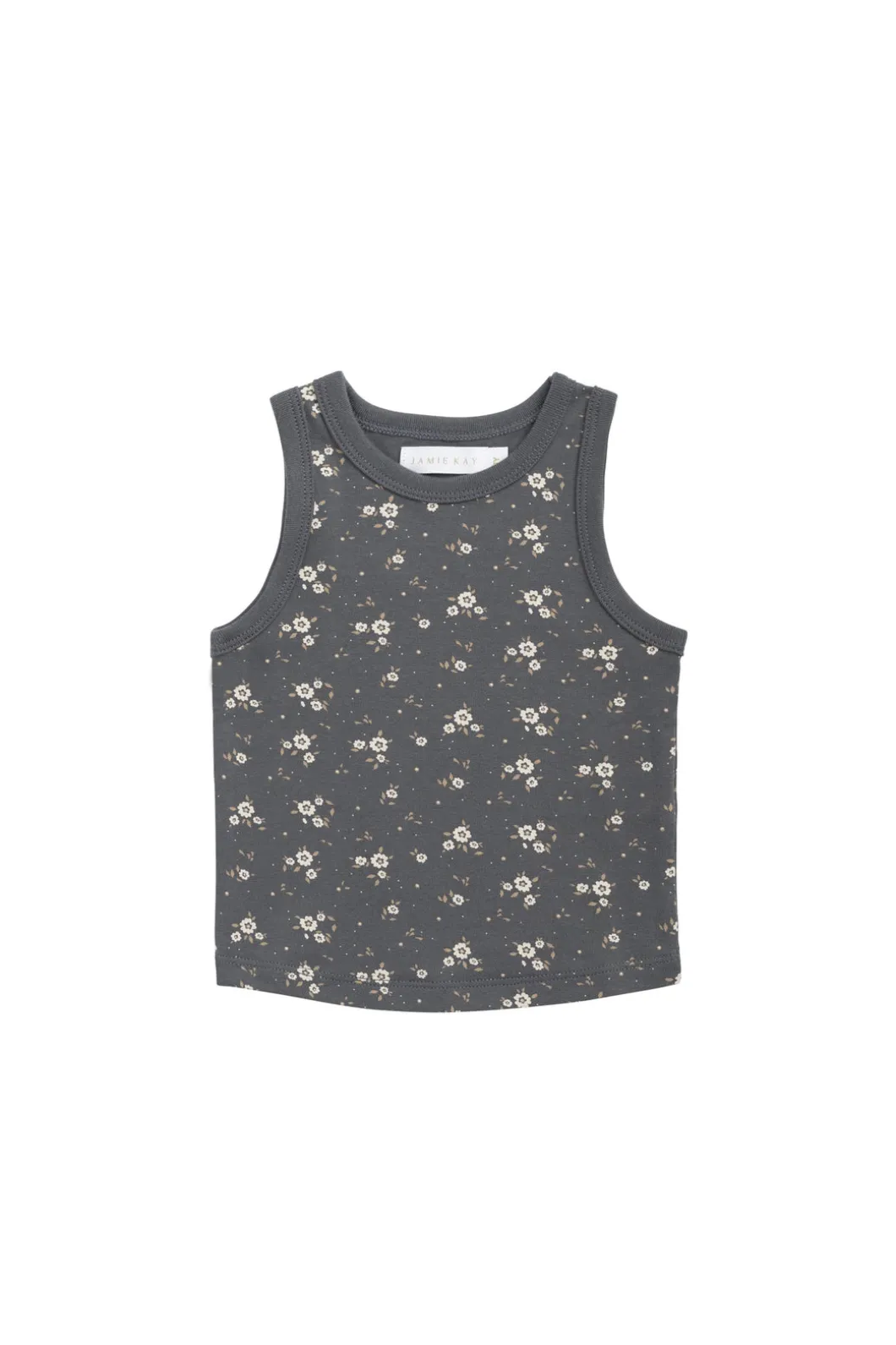 Organic Cotton Molly Singlet - Lulu Bloom Lava