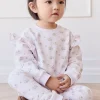 Organic Cotton Morgan Track Pant - Rose Floral Pink