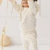 Organic Cotton Morgan Track Pant - Simple Flowers Egret