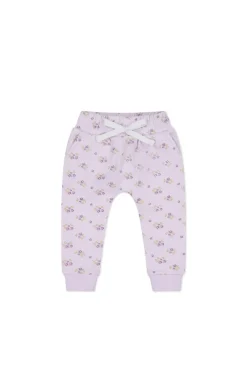Organic Cotton Morgan Track Pant - Rose Floral Pink