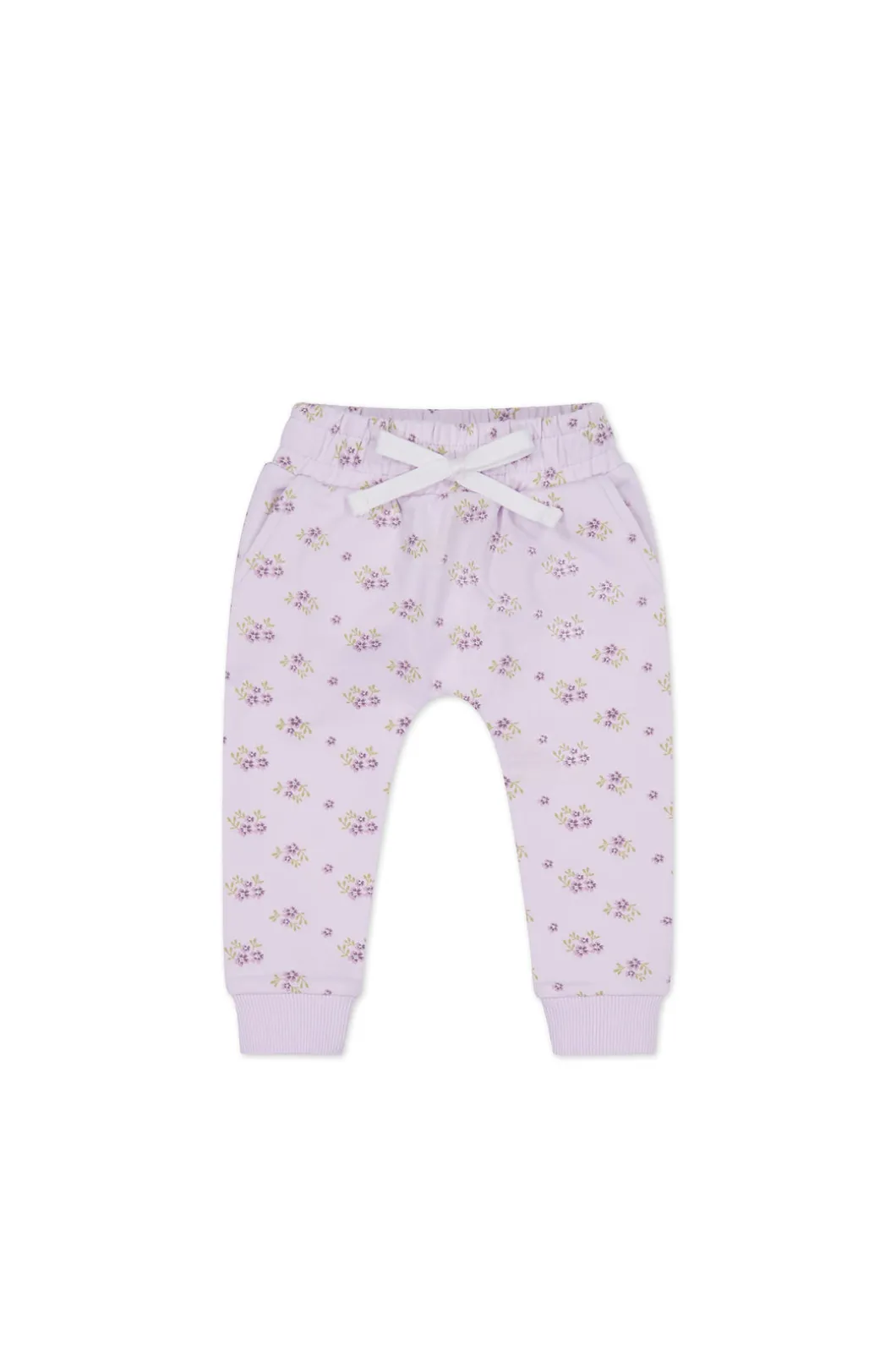 Organic Cotton Morgan Track Pant - Rose Floral Pink