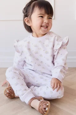 Organic Cotton Morgan Track Pant - Rose Floral Pink