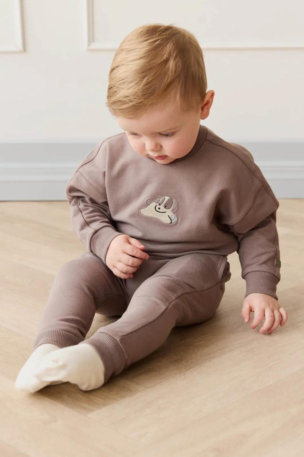 Organic Cotton Morgan Track Pant - Tweed