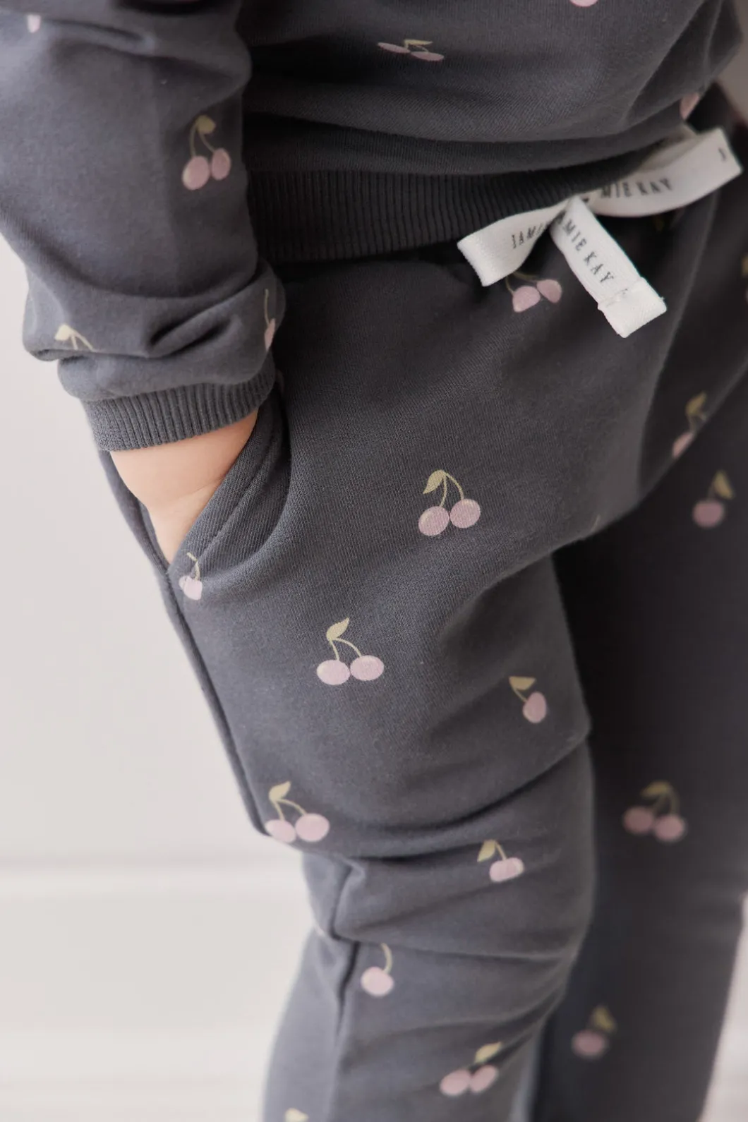 Organic Cotton Morgan Track Pant - Cherry Love Lava