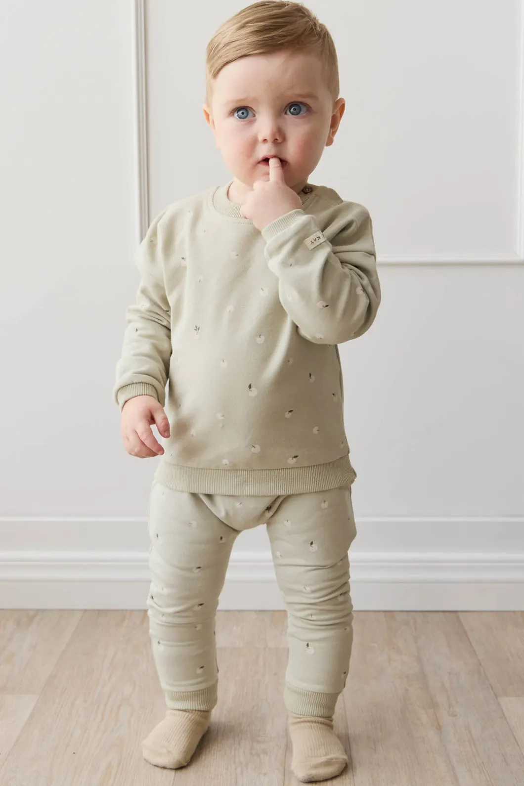Organic Cotton Morgan Track Pant - Fresh Apples Abbey Medium
