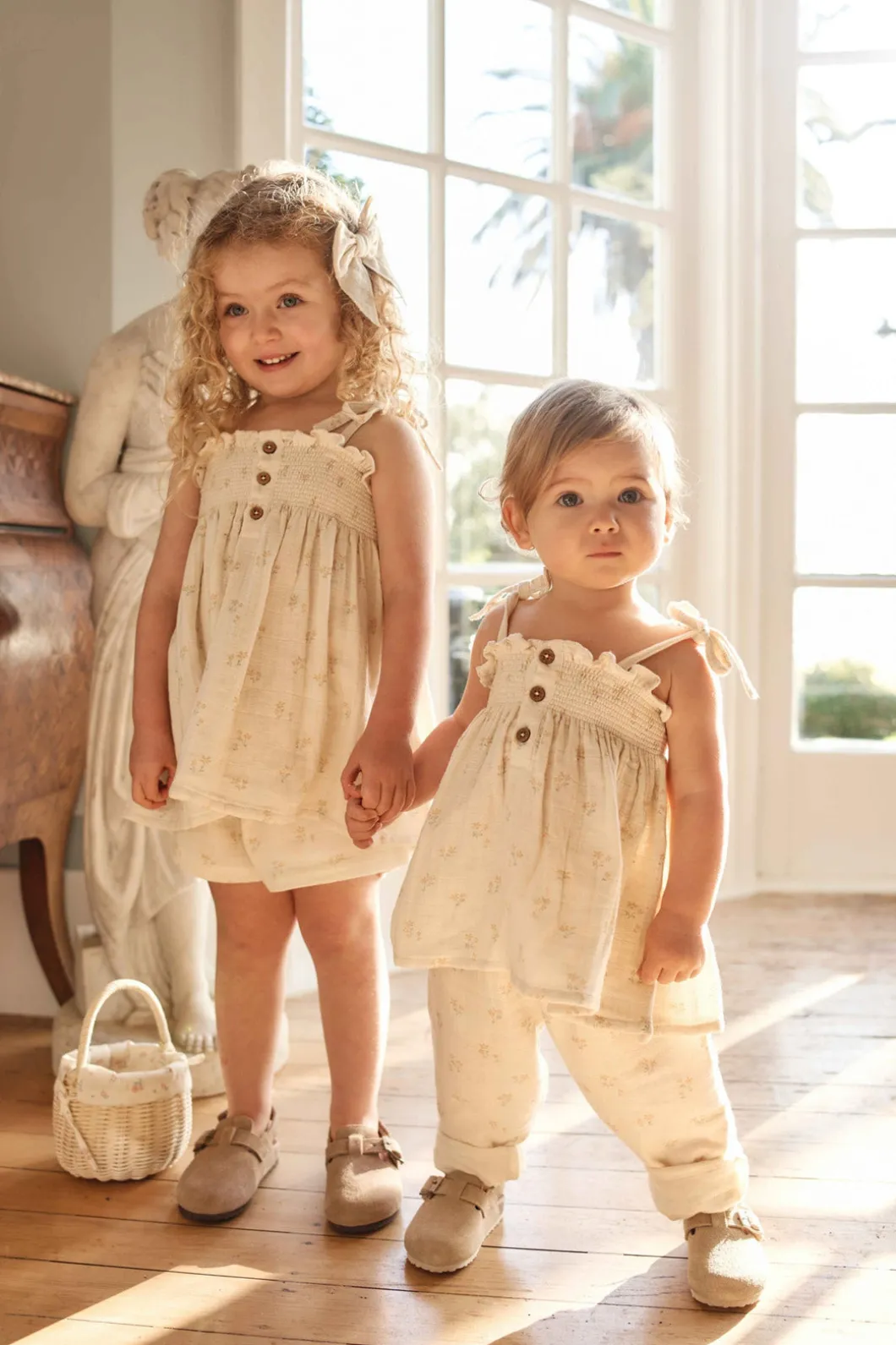 Organic Cotton Muslin Cordelia Pant - Pauline Chamomile