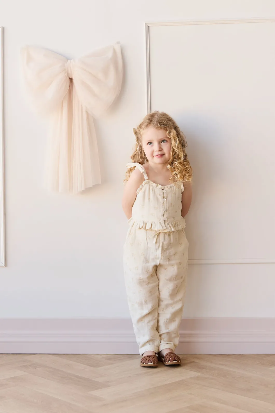 Organic Cotton Muslin Cordelia Pant - Pauline Chamomile