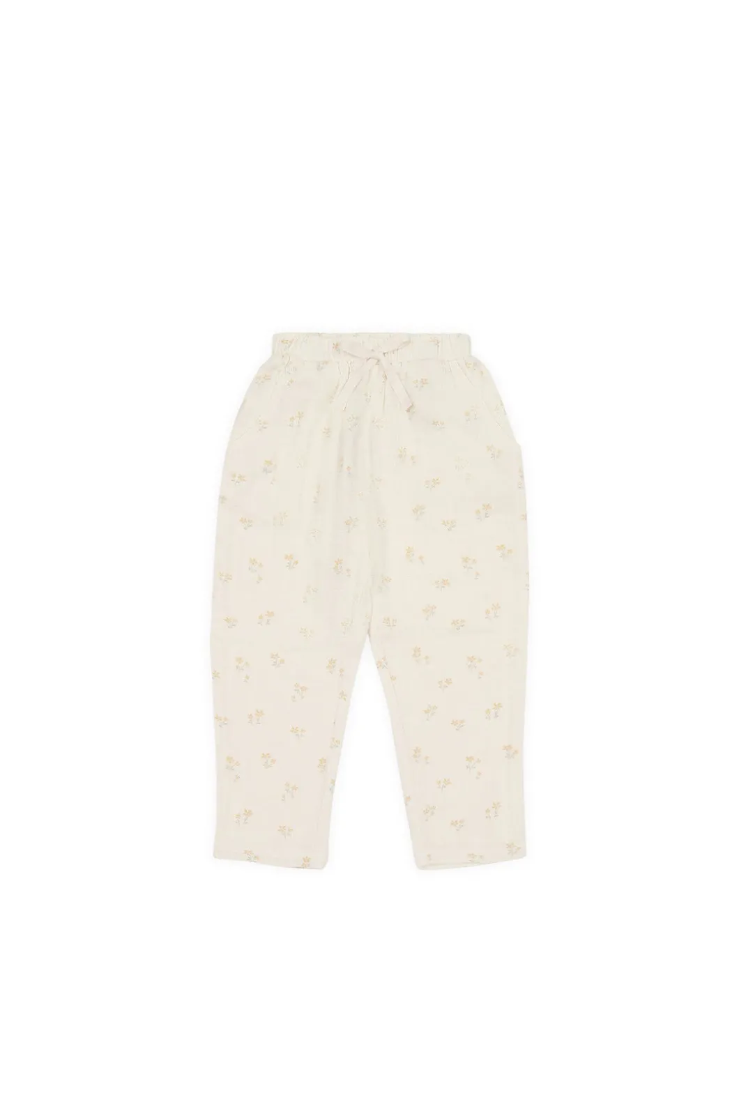Organic Cotton Muslin Cordelia Pant - Pauline Chamomile