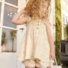 Organic Cotton Muslin Elodie Short - Pauline Chamomile