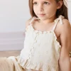 Organic Cotton Muslin Mirabel Top - Pauline Chamomile