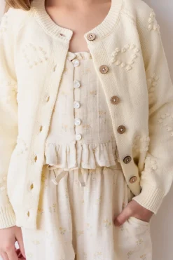Organic Cotton Muslin Mirabel Top - Pauline Chamomile