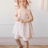 Organic Cotton Noelle Hat - Petite Fleur Soft Peony