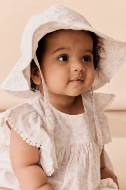 Organic Cotton Noelle Hat - Grace Floral