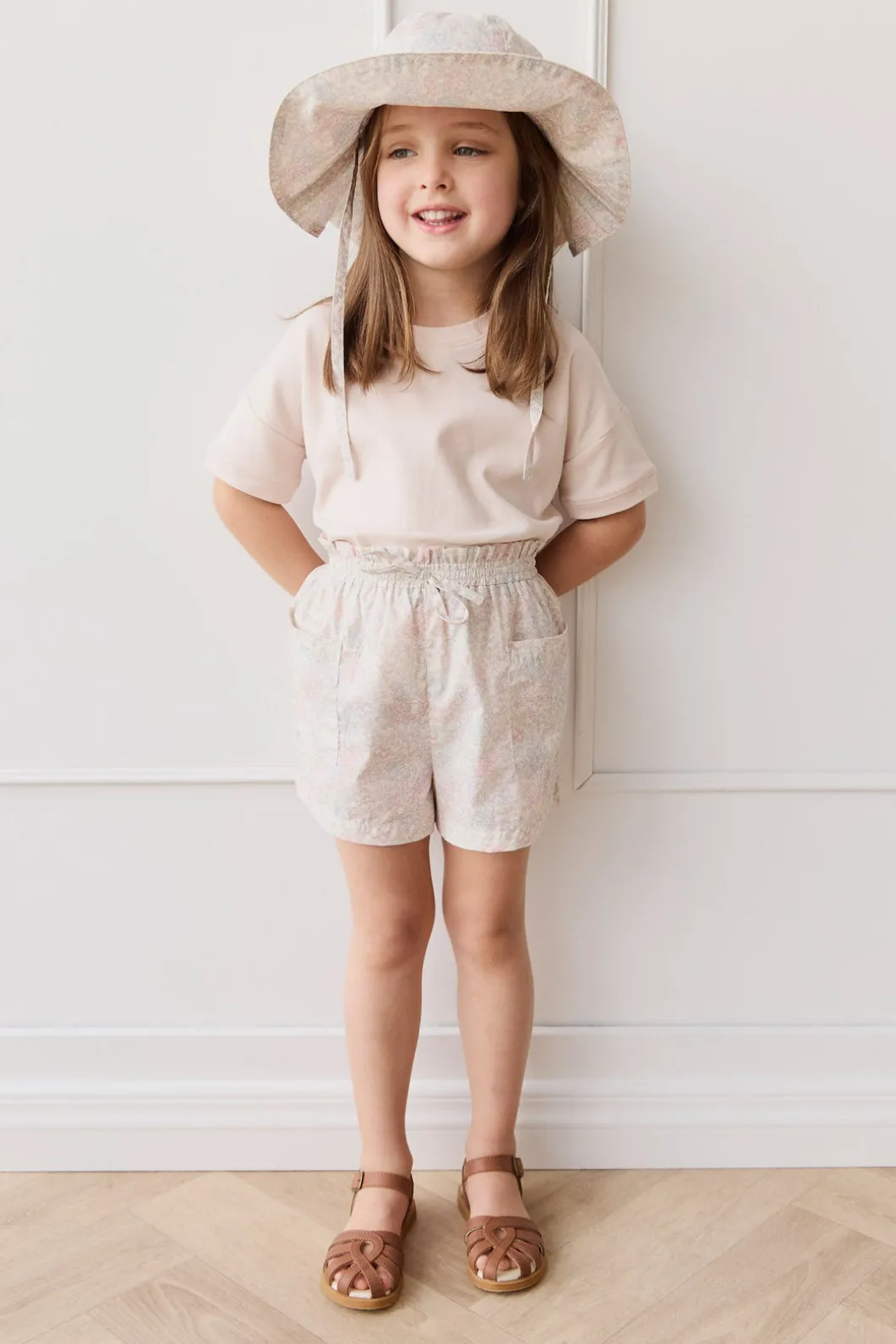 Organic Cotton Noelle Hat - Azra Slightly Pink